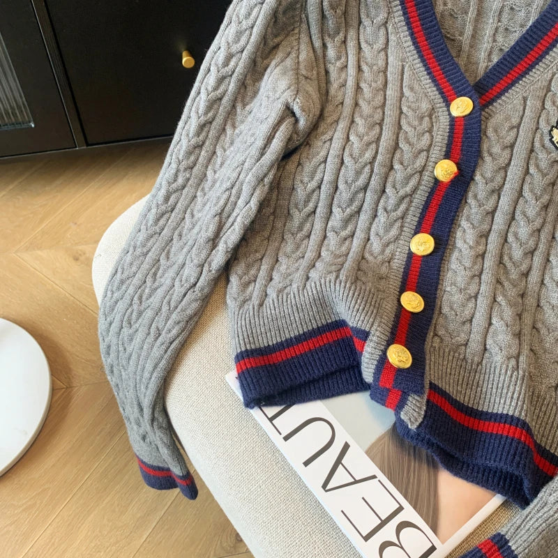 New 2024 Autumn Winter Cashmere Top Women V Neck Pullover Warm Knitwear Jumper Woman Clothes Twist Outwear Knited Tops Women