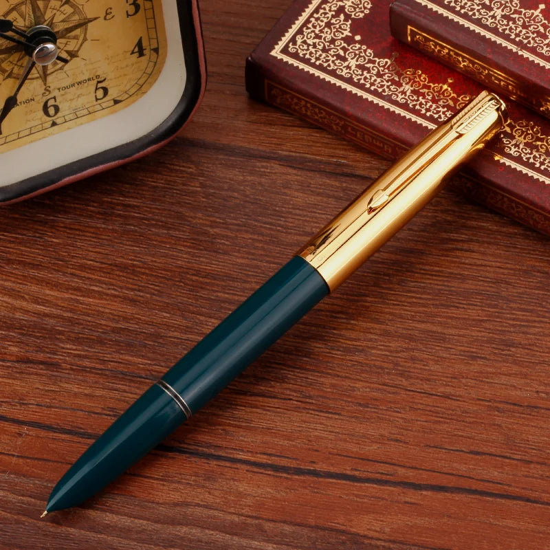 Hero 616S Classic Retro Fountain Pen Dark Tip 0.5mm Iridium Gold Nib Business Office Gift Student School Stationery Supplies