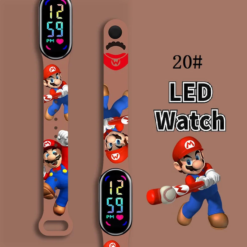 Kids LED Watch Touch Control Digital Watch Silicone Strap Waterproof Sport Wristwatch for Boys Girls Children Birthday Gift