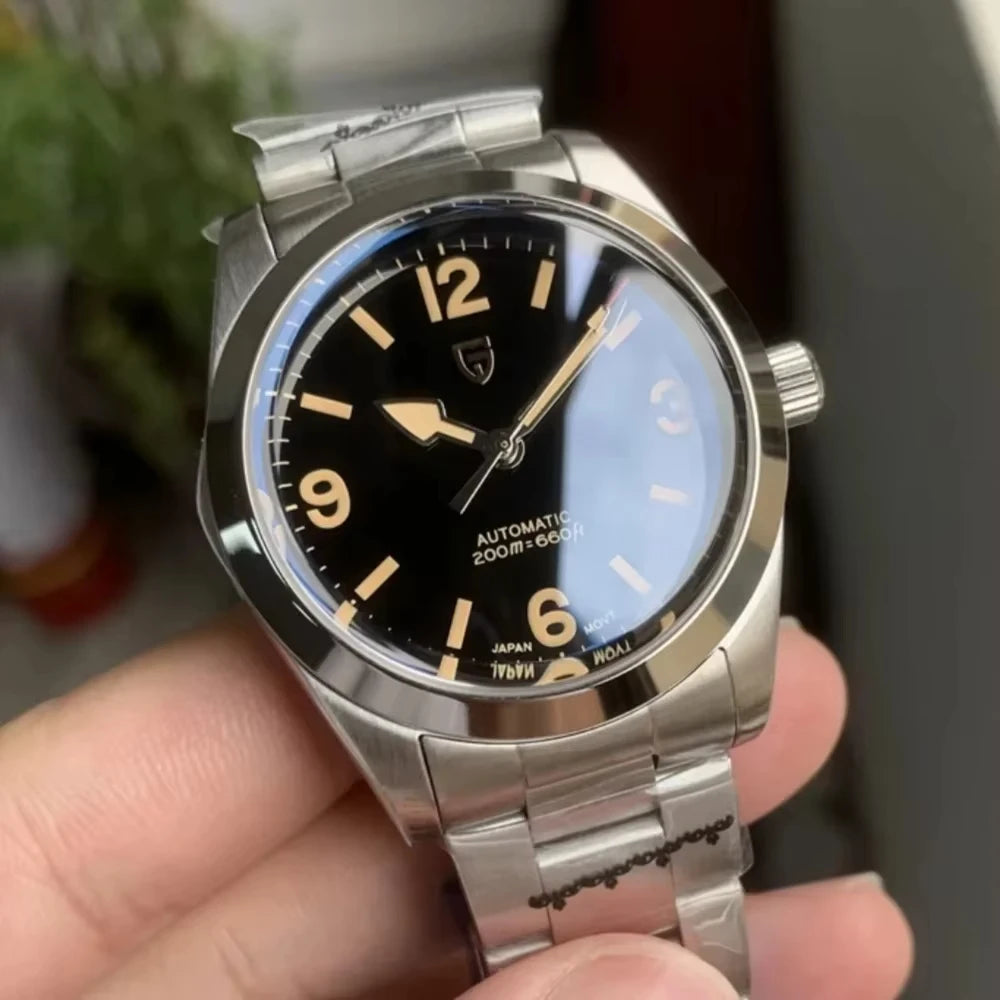 PAGANI DESIGN 2026 New 36MM Men Automatic Mechanical Watches NH35 Sapphire Stainless Steel AR Coating 20Bar Clock Watch for Men