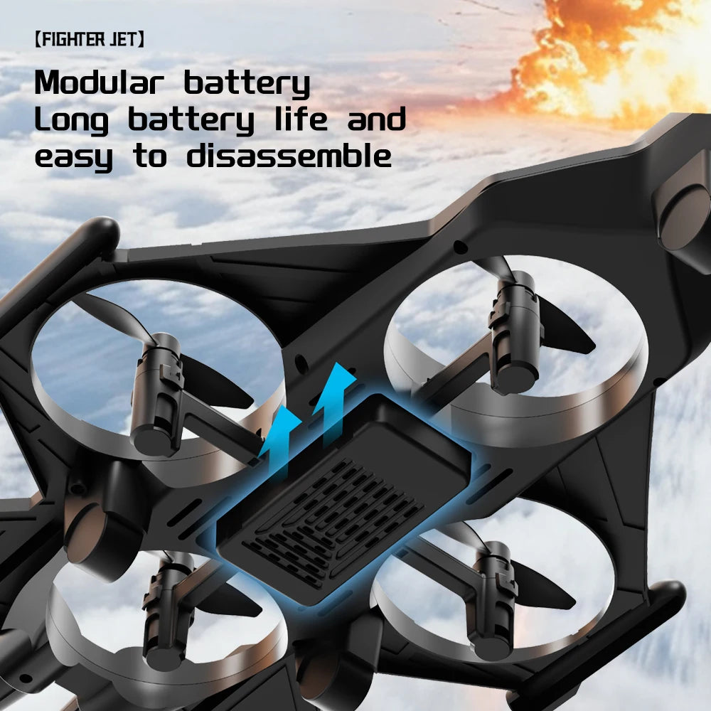 YL86 RC Plane Helicopter Three speed switching Aircraft Rolling at 360 °Fighter Hover at fixed height RC Drone Toys