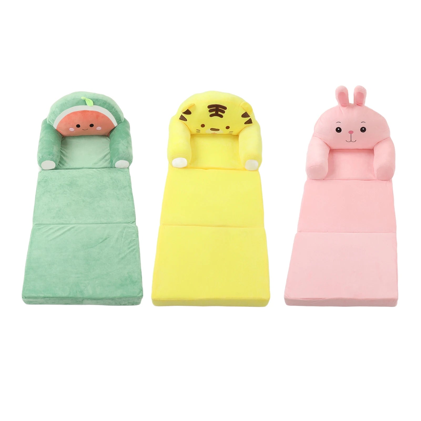 Cartoon Foldable Kids Sofa Kids Foldable Sofa Bed Humanize Washable Wide Armrest Comfortable for Living Room Children Foldable