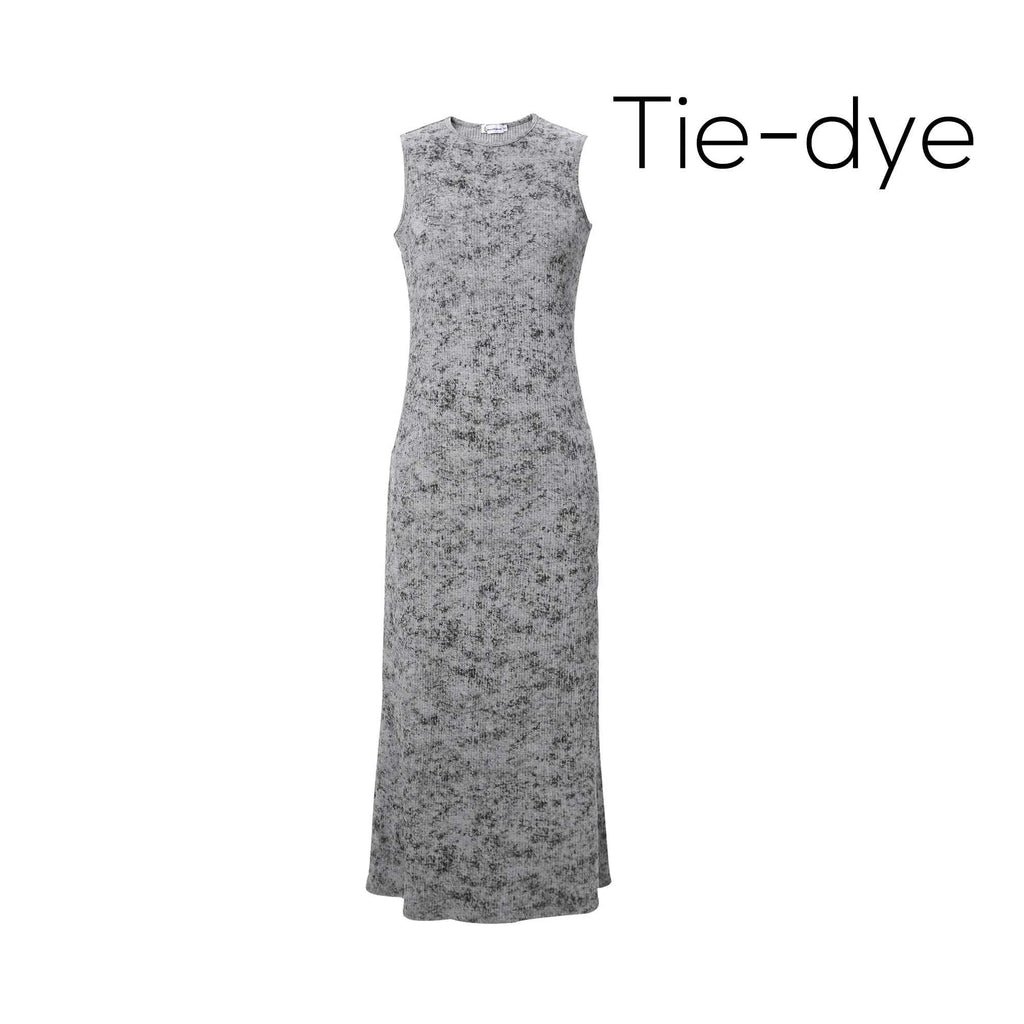 AP SS2025 New Women Dress Rib Tie Dye Cardigan and Dress Cotton Soft
