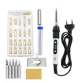 Wood Burning Carving Pyrography Pen Kit Adjustable Temperature Electric Soldering Iron Welding Wood Embossing Burning Tool