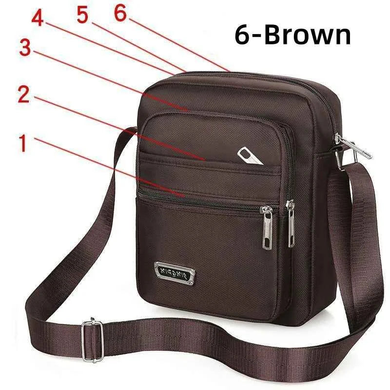 Brand New Men Crossbody Bags Male Nylon Shoulder Bags Boy Messenger Bags Man Handbags for Travel Casual Large Satchel Grey