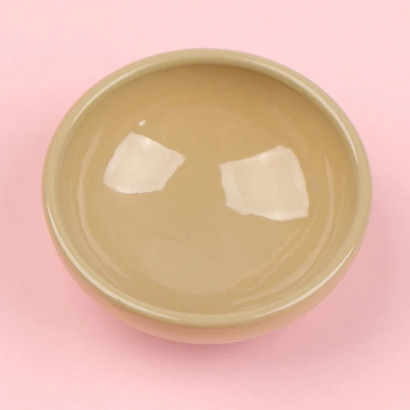 10pcs Dollhouse Miniature Bowl Dish Round Rice Bowl Tableware Dollhouse Kitchen Dining Accessory Resin Play House Toys