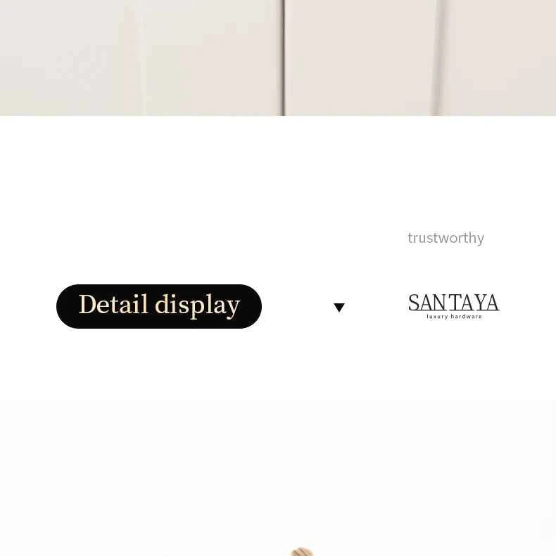 Santaya Antique Brass Handle Luxury Bronze Pull Kitchen Cabinet Handle Wardrobe Drawer Knob