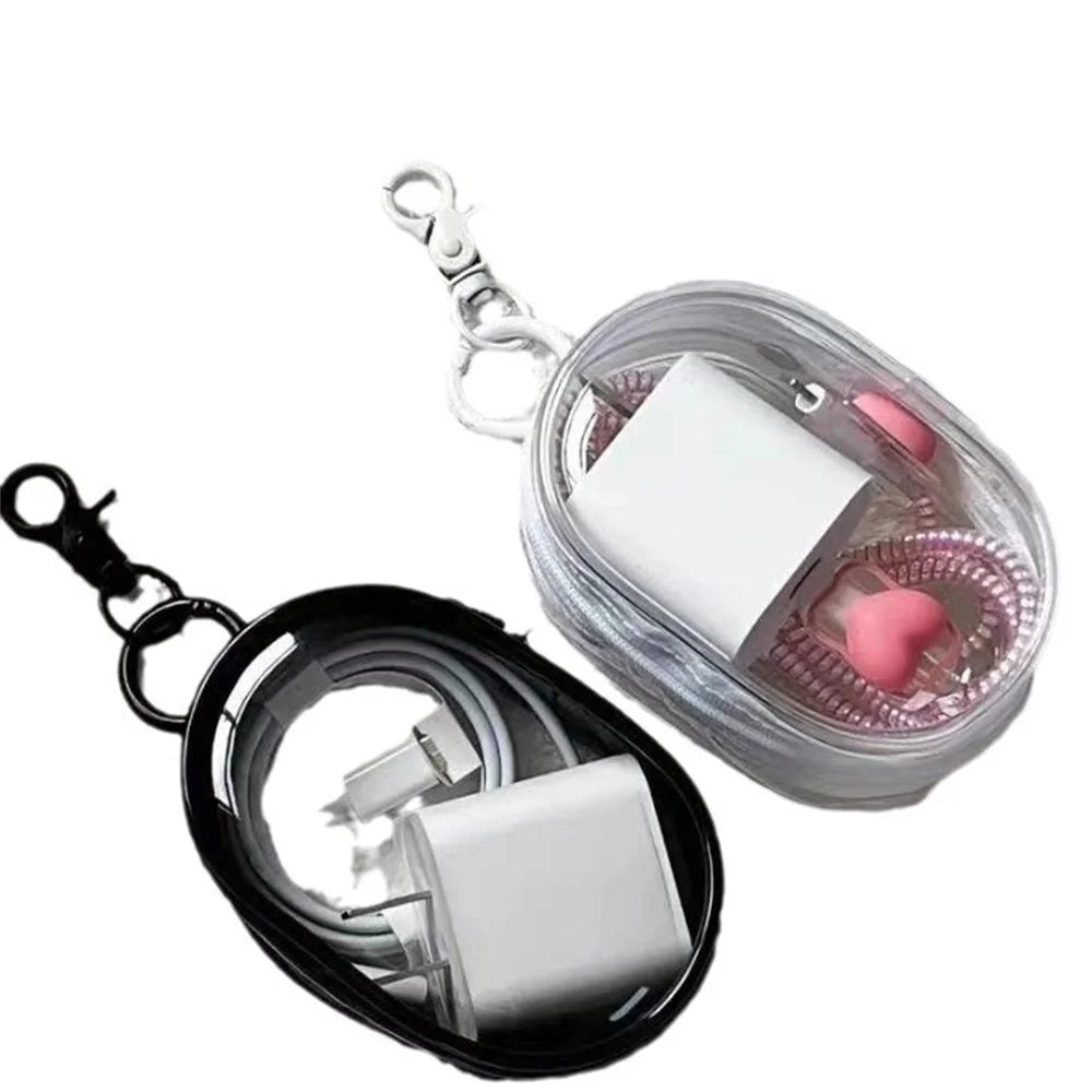 Jewelry Organizer Transparent Storage Box Pouch Mystery Box Keychain Bag Storage Case Thicken Wallet Cute Doll Bag Organization