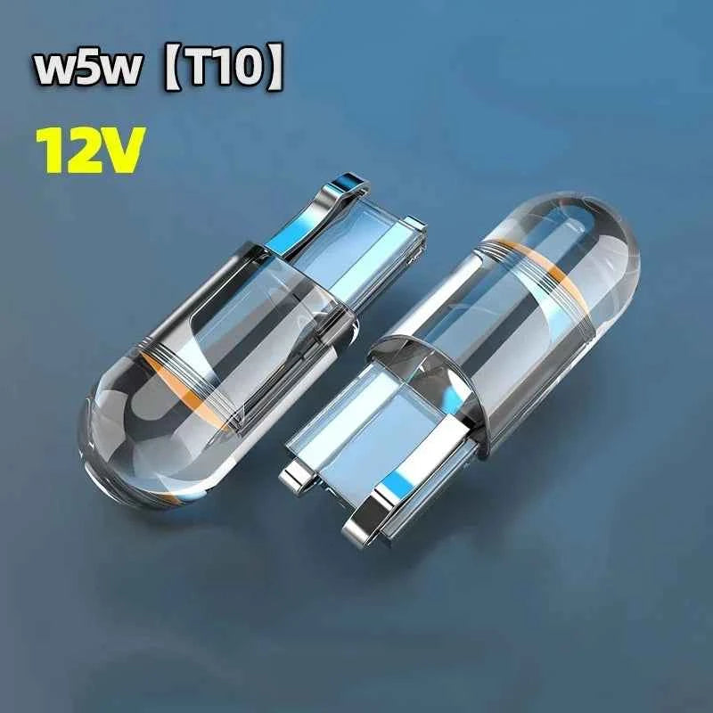 10PCS T10 W5W COB LED Bulbs Car Wedge Parking Lights Auto License Plate Lamps Dome Read Lights 12V Universal