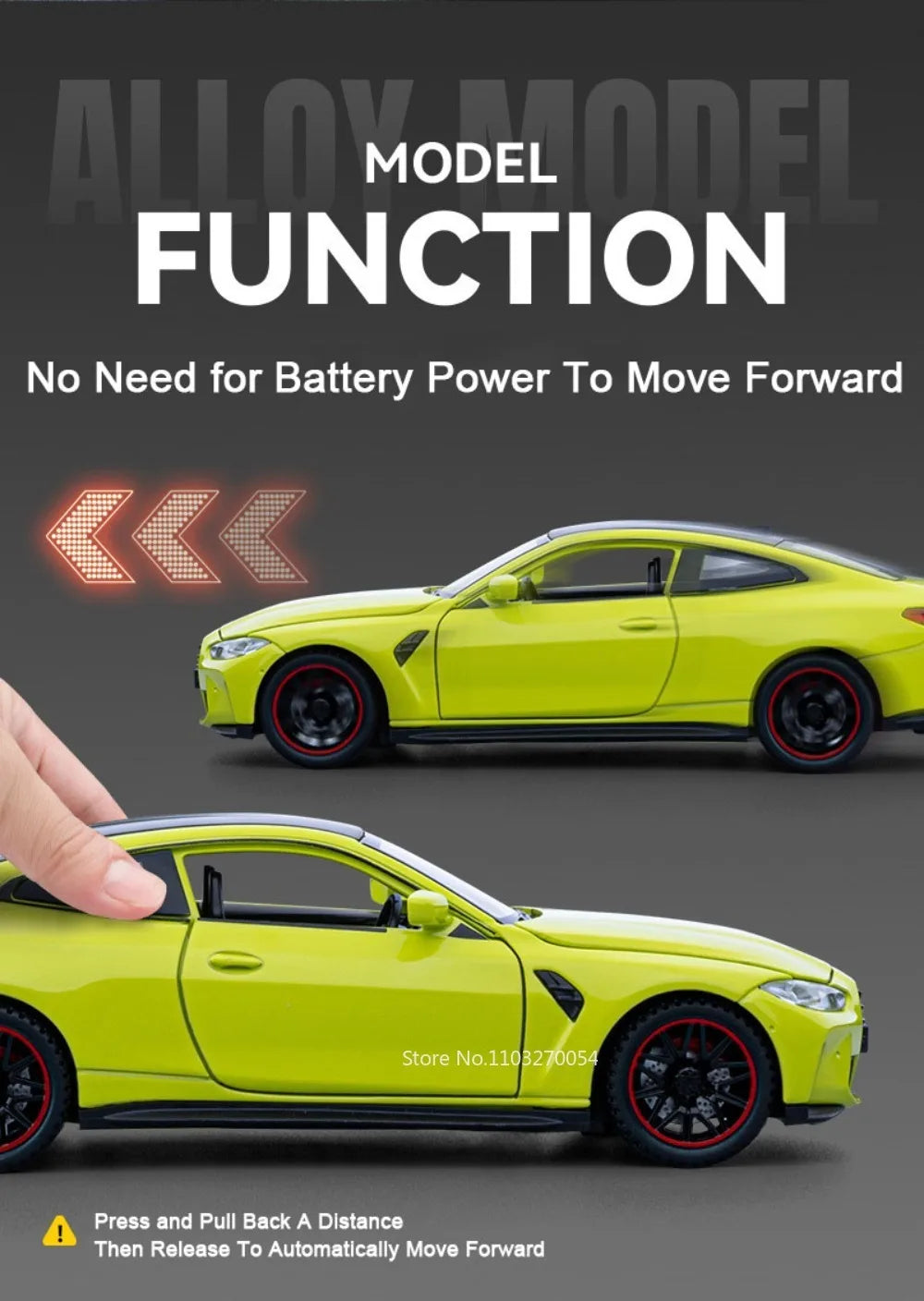 1:32 M4 M8 Miniature Car Alloy Diecast Model Toys 4 Doors Opened Rubber Tires Sound Light Pull Back Vehices Home Decor Ornaments