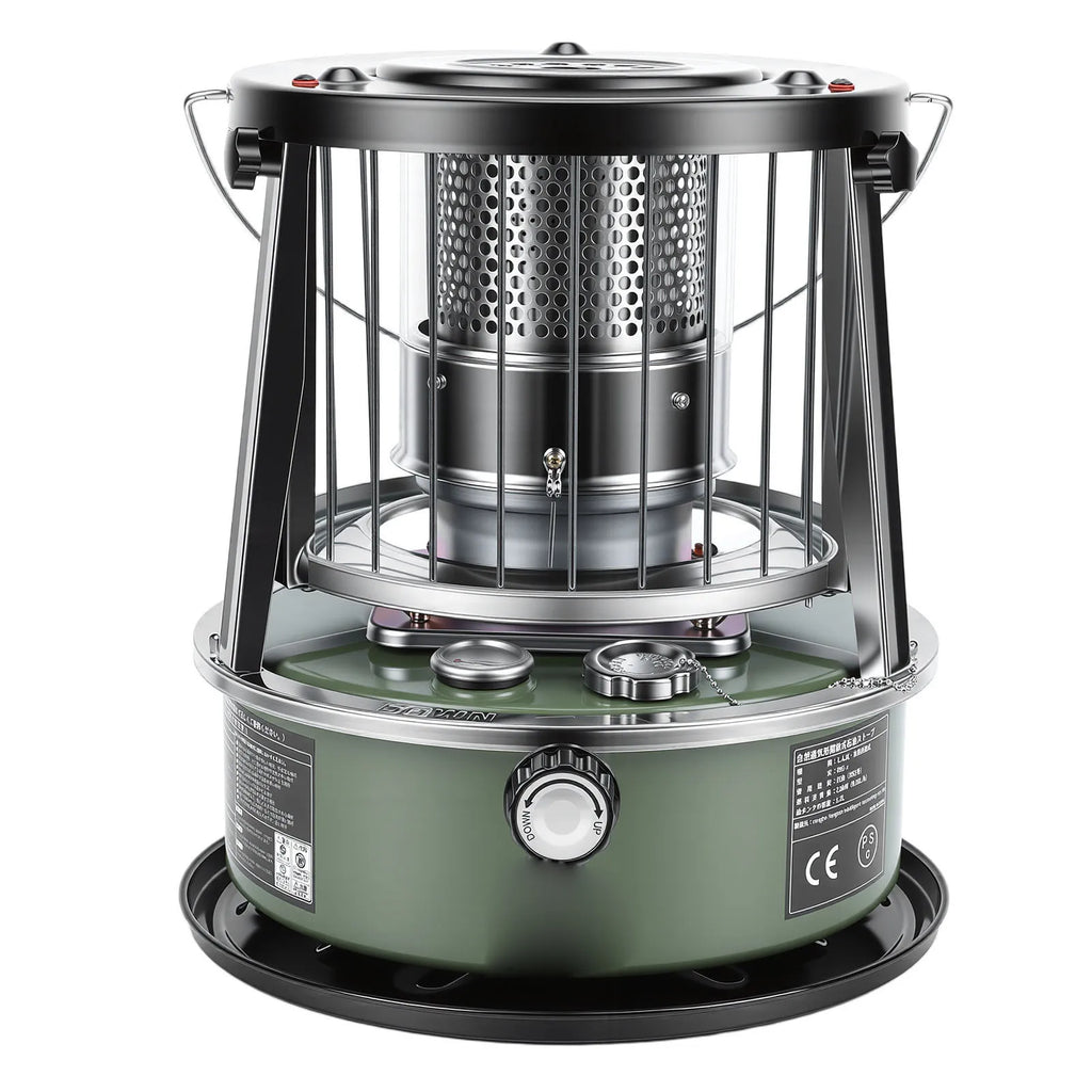 Kerosene Heater Adjustable Height Non Electric Portable 2 in 1 Stove Heater for Camping Garage Adjustable Height Kerosene Heater