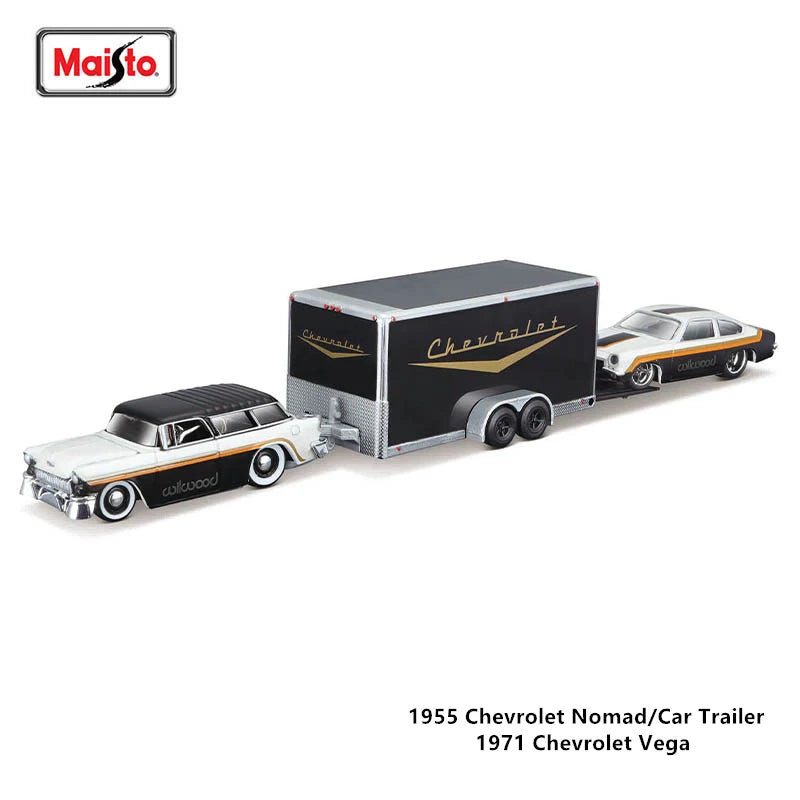 Maisto 1:64 1993 Chevrolet 454 SS PICK UP Transport Casting Manufacturing Trailer Model Simulation Model Alloy Car Collection