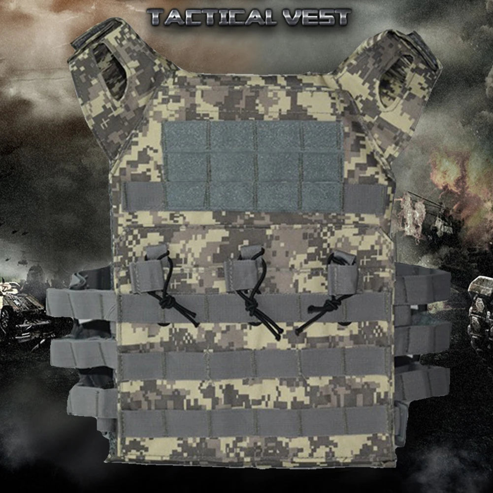 Military Tactical Vest Waterproof Outdoor Body Armor Lightweight JPC Molle Plate Carrier Hunting Vests CS Game Jungle Equipment