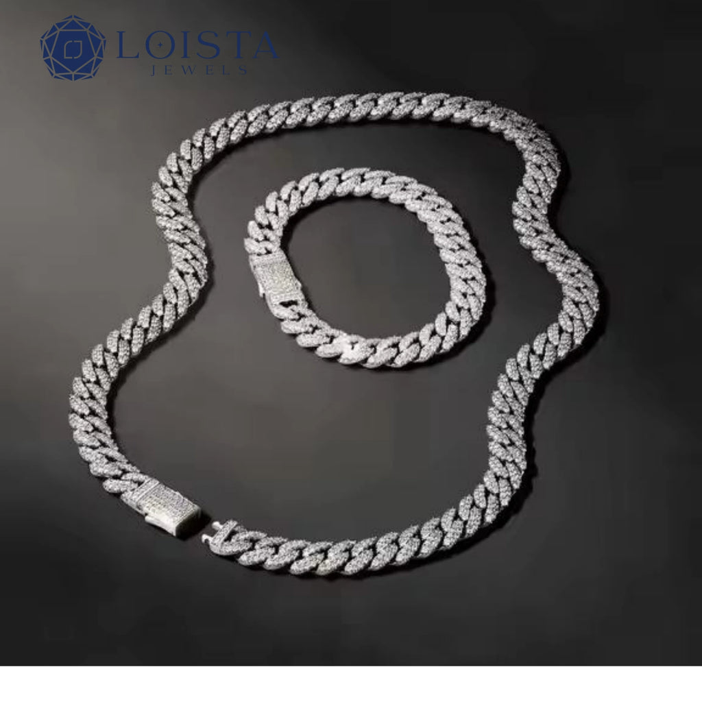 IGI Certified Lab Grown Diamond Hip Hop Cuban Link Chain Necklace In Gold Iced Out Chain for Men