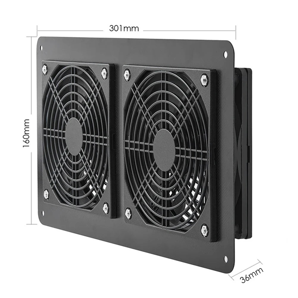 Cooling W Solar Panel Fan Outdoor Solar Exhaust Fan RV W Solar Panel Durability Greenhouses Exterior Laminated Chicken Coops