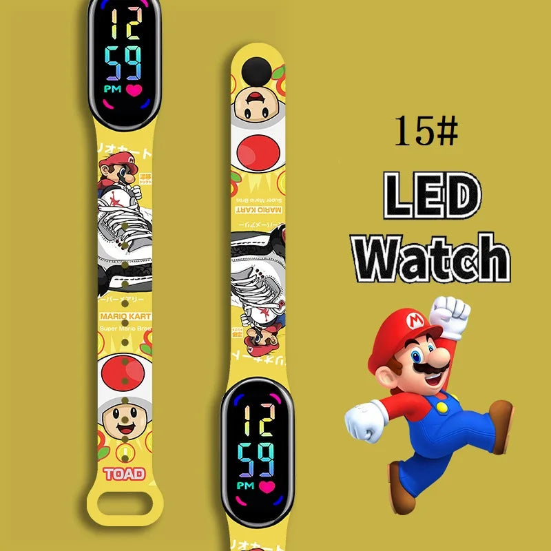 Kids LED Watch Touch Control Digital Watch Silicone Strap Waterproof Sport Wristwatch for Boys Girls Children Birthday Gift