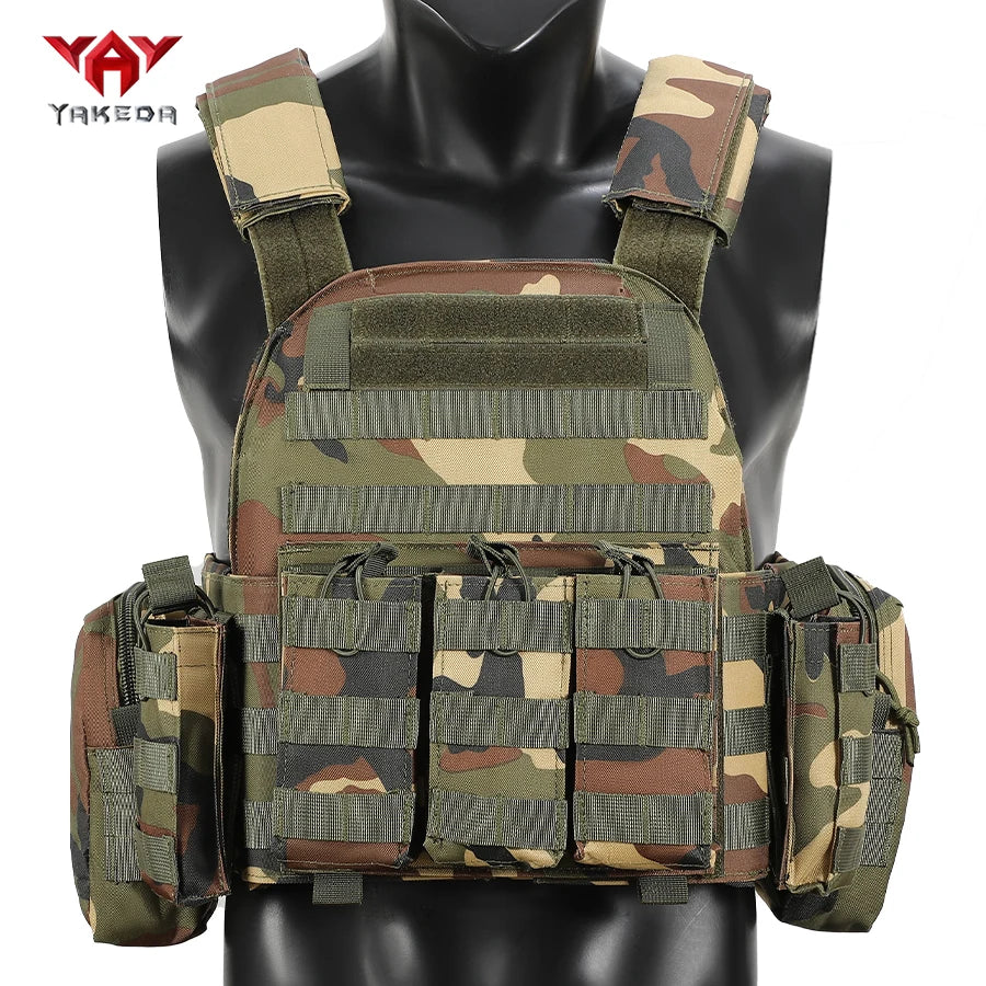 YAKEDA Quick disassembly training vest, detachable and expandable, comfortable, breathable, wear-resistant and tear resistant
