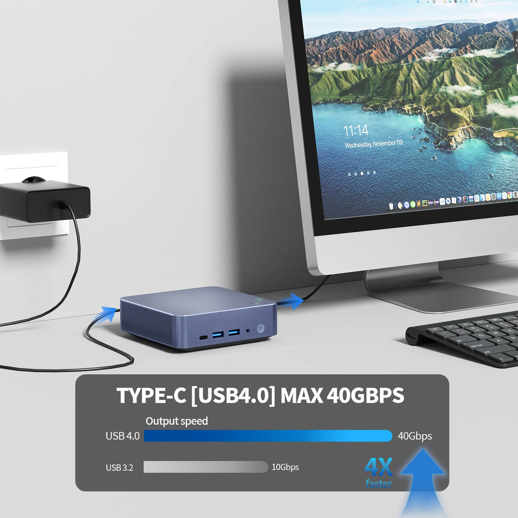Mini PC Computer i5-1340P WIFI6 BT5.2 Mini Gaming PC 2.5G LAN USB4.0 32GB DDR5 4800MHz PCIe SSD Mini Desktop Computer/ OpenClaw