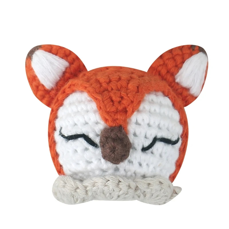 Crochet Animal Baby Pacifier Clip Accessories Handmade Knitted Bunny Teether Beads Newborn Nipple Clip Dummy Soother Holder Toy