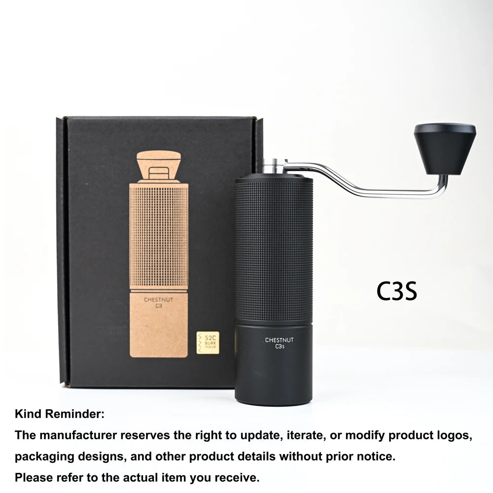 TIMEMORE Chestnut C3S / C3ESP Manual Coffee Grinder Upgrade All-metal Body & Anti-slip Design Portable Grinder S2C Burr Inside