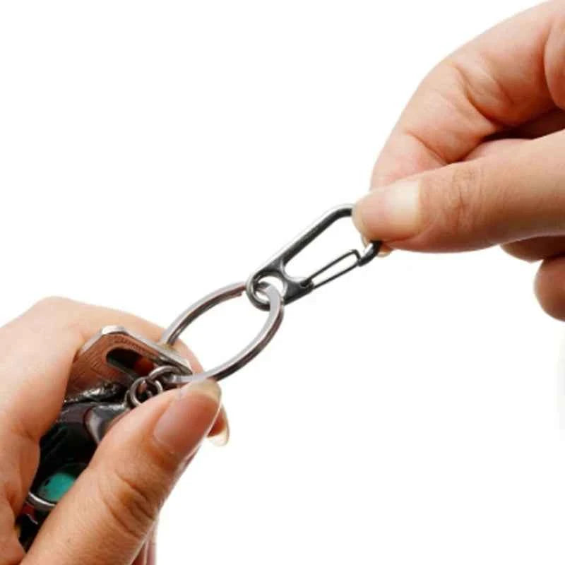 5/10pcs Lobster Clasp Buckle Keychain Carabiners Outdoor Camping Buckles Alloy Spring Snap Hooks Keychains Tool Clips