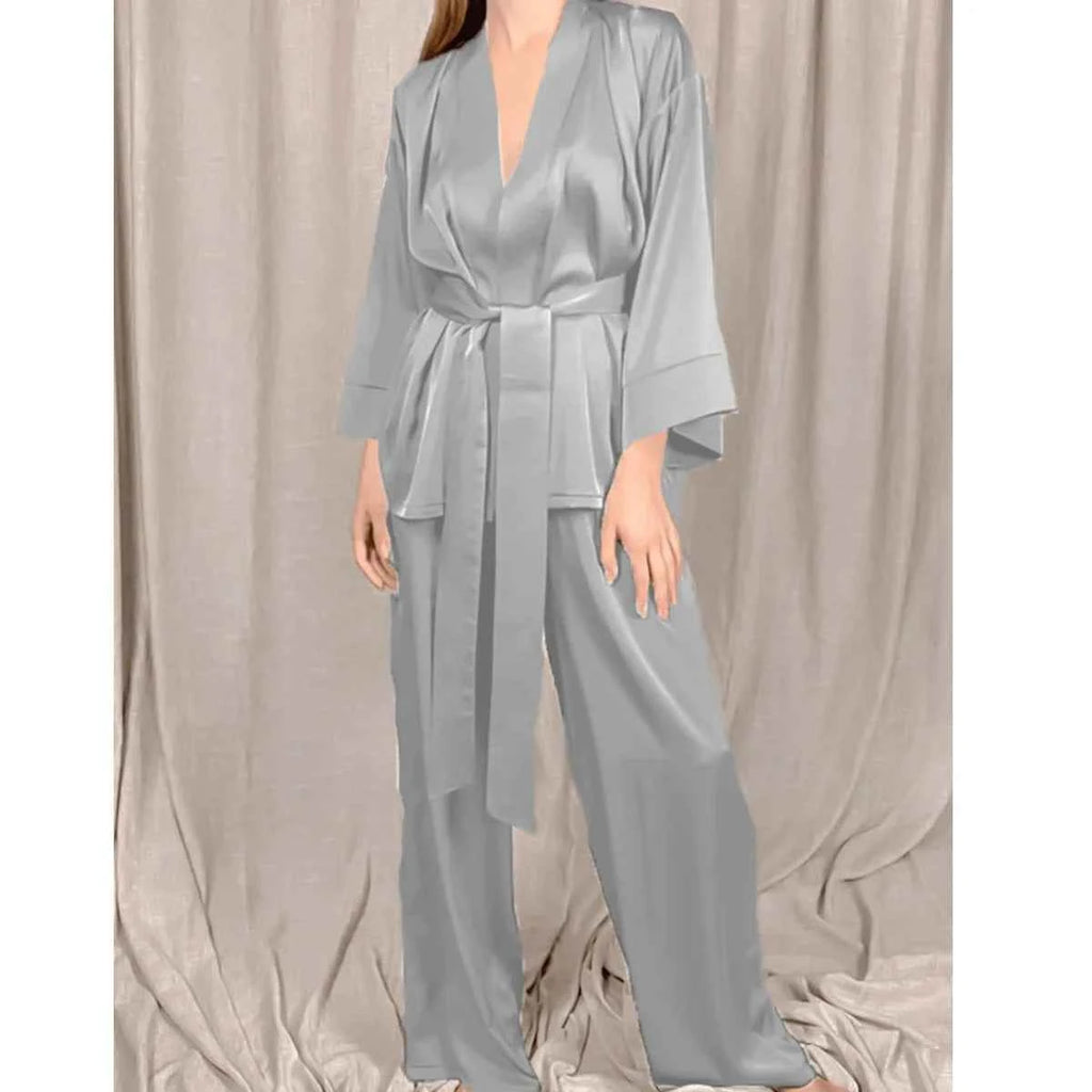 1 set of warm and comfortable women's home clothes, simple sleepwear set