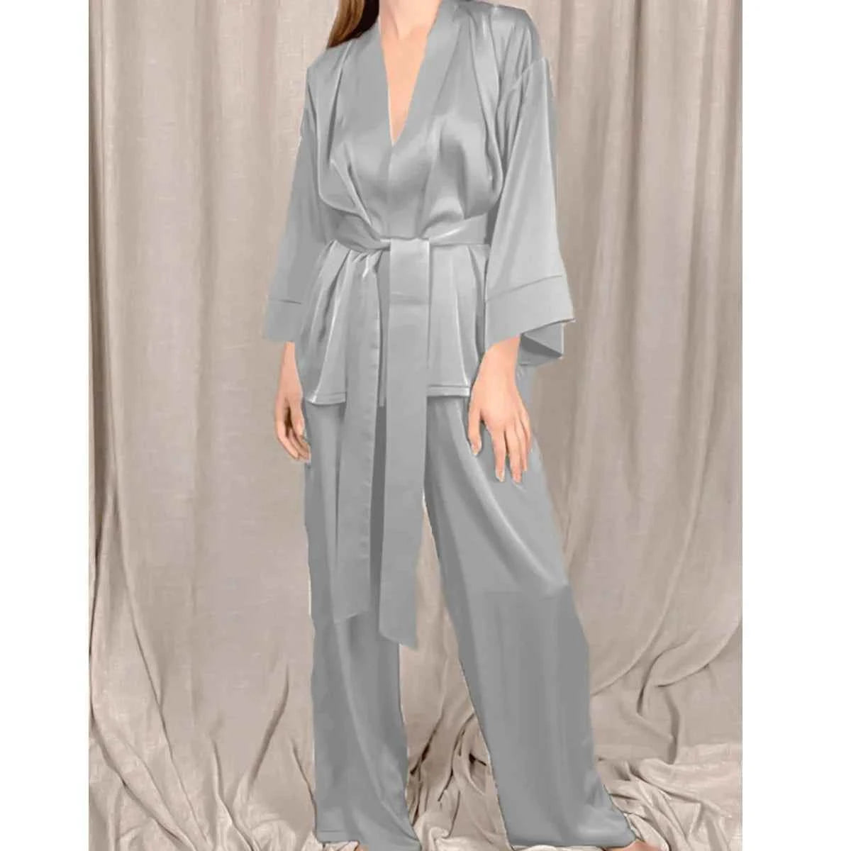 1 set of warm and comfortable women's home clothes, simple sleepwear set