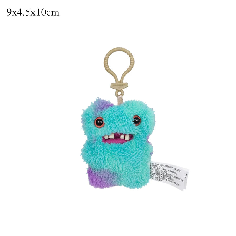 Original Fuggler Plush Keychain Ugly Monster Screech Munch Rabid Rabbit Wide Eyed Weirdo Annoyed Alien Stuffed Peluche Toys