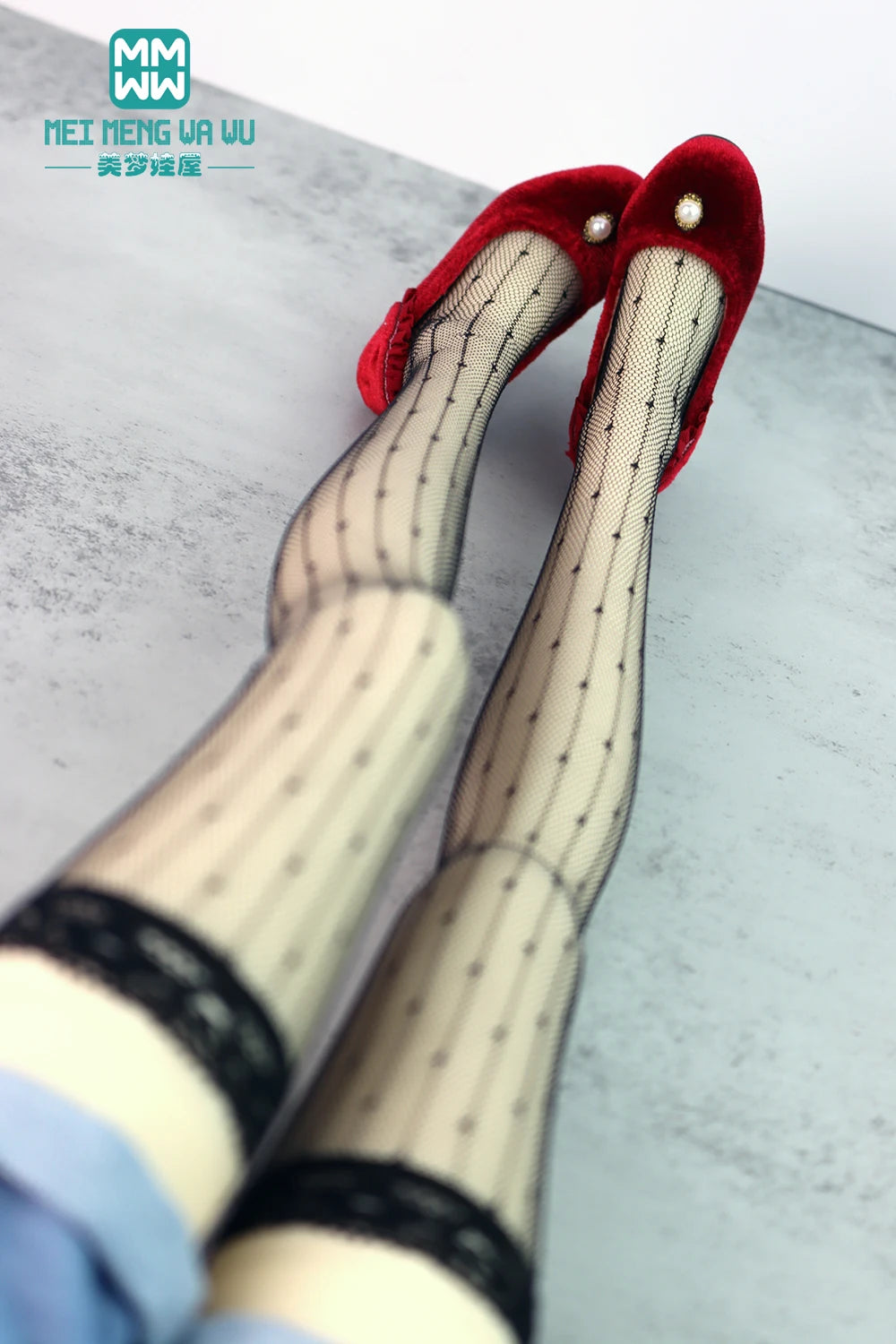 BJD Accessories for 1/3 BJD SD DD Doll Fashion Striped Socks, Reticulated Stockings, Lace Stockings