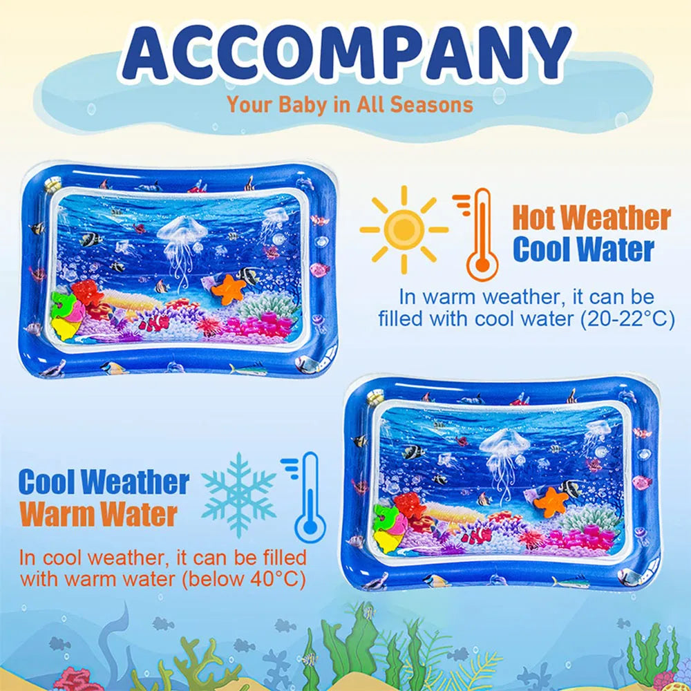 1pc Inflatable PVC Playing Mat Baby Play Water Mat Toddler Pad Kids Early Education Activity Toys Mat Cushion Gift