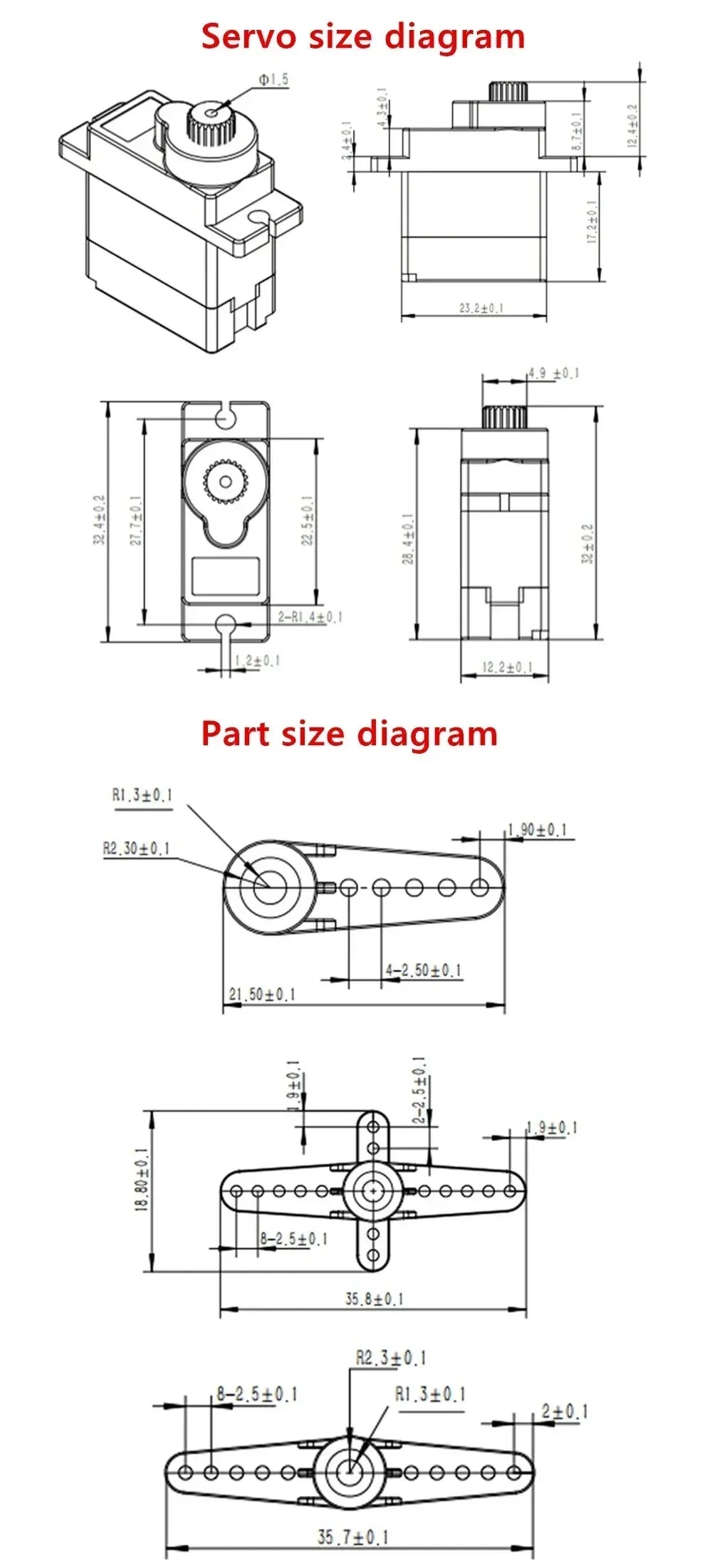 Servo Metal Gear for Model Helicopter Boat For Arduino DIY Toy Airplane Fixed Wing Helicopter 90 180 360 SG90 MG90S MG995 MG996R