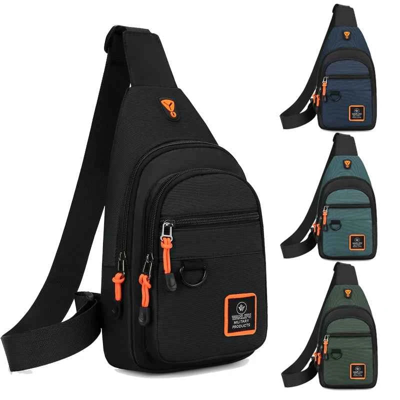 Men's leisure outdoor hiking bike shoulder bag, waterproof sports crossbody bag, travel backpack, men's chest bag, shoulder bag