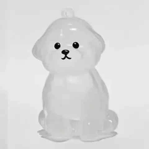 Transparent Dog Hair Storage Pendant Dog Hair Collector Keychain Pet Hair Memorial Bottle for Pet Lovers DIY Memorial Keychain