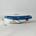 Mediterranean Wooden Boat Ornament Crafts Children's Room Office Home Decoration Wooden Sea Theme Home Decor