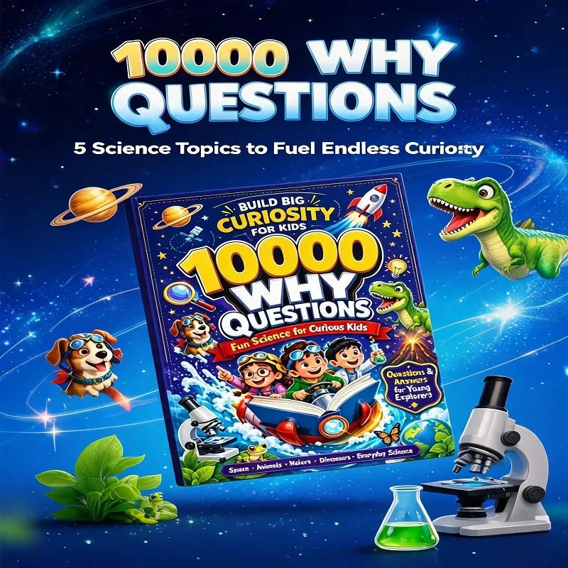 10000 Why Kids Science Encyclopedia Book Educational Picture Book for Curious Young Explorers