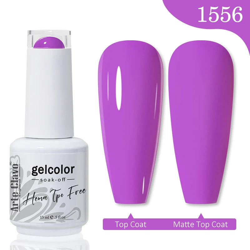 Arte Clavo TPO HEMA FREE Top Quality Discount Price 131 Colors Nail Gel Polish New Formula Nail Gel 15ml Bottle UV Gel Varnish