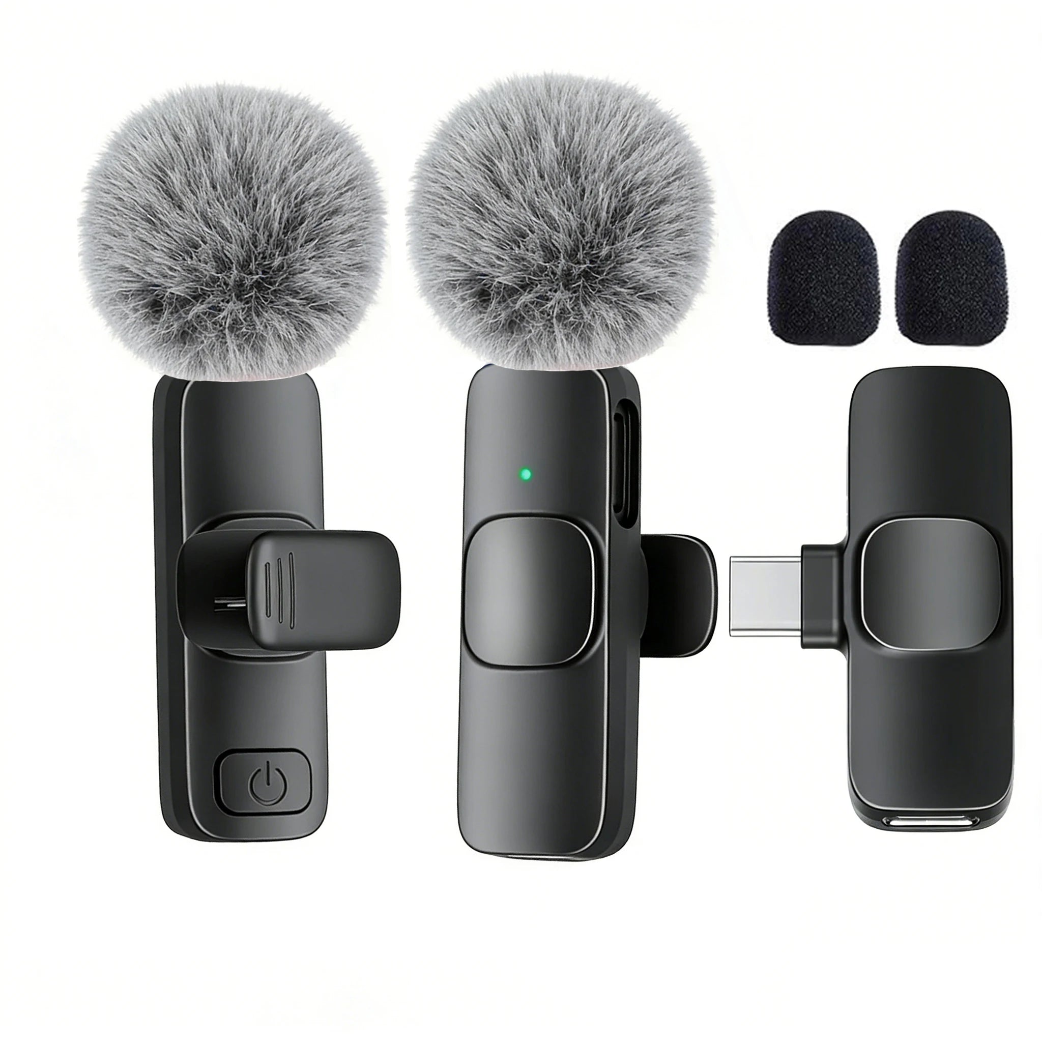Type-C Port Professional Wireless Lavalier Microphone for Smartphones, Computers, Tablets, Plug and Play