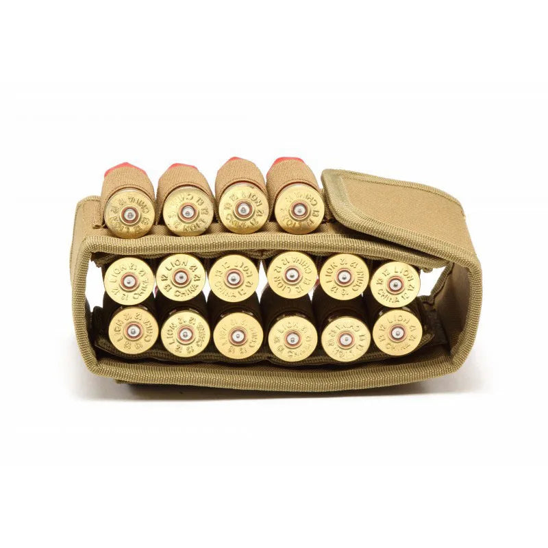 Hunting 16 Rounds Shotgun Storage Bag Molle Magazine Pouch Outdoor Shotgun Cartridges Bullet Mag Holder Accessory Bag