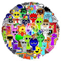 10/30/50PCS Sprunki Stickers Funny Music Game Sticker Toys Decals DIY Phone Luggage Laptop Skateboard Guitar Bike Car