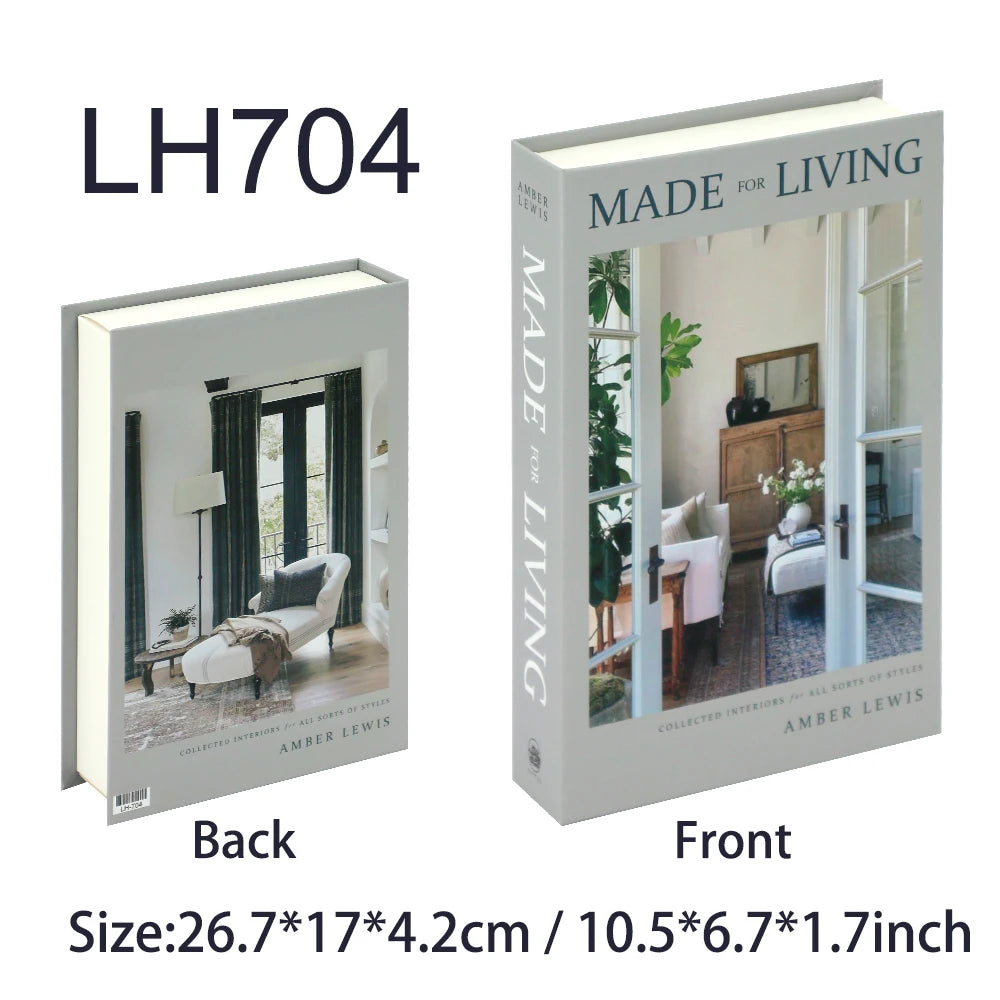 Home Decor Fake Books Coffee Table Books Ornaments Living Room Decoration Luxury Fake Books Storage Box Aesthetic Decoration