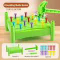 Kids Nail Hammering Game Toy - Parent-Child Interactive Percussion Toy for Fine Motor Skills, Concentration & Hand-Eye Coordina