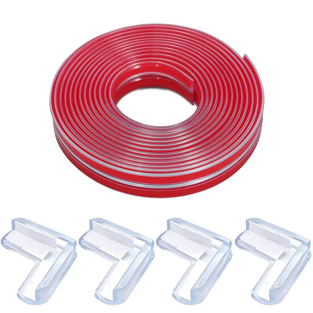 Table Edge Guard Furniture Corner Protector Strip Self Adhesive Transparent Kids Collision Proof Soft Bumper Baby Safety