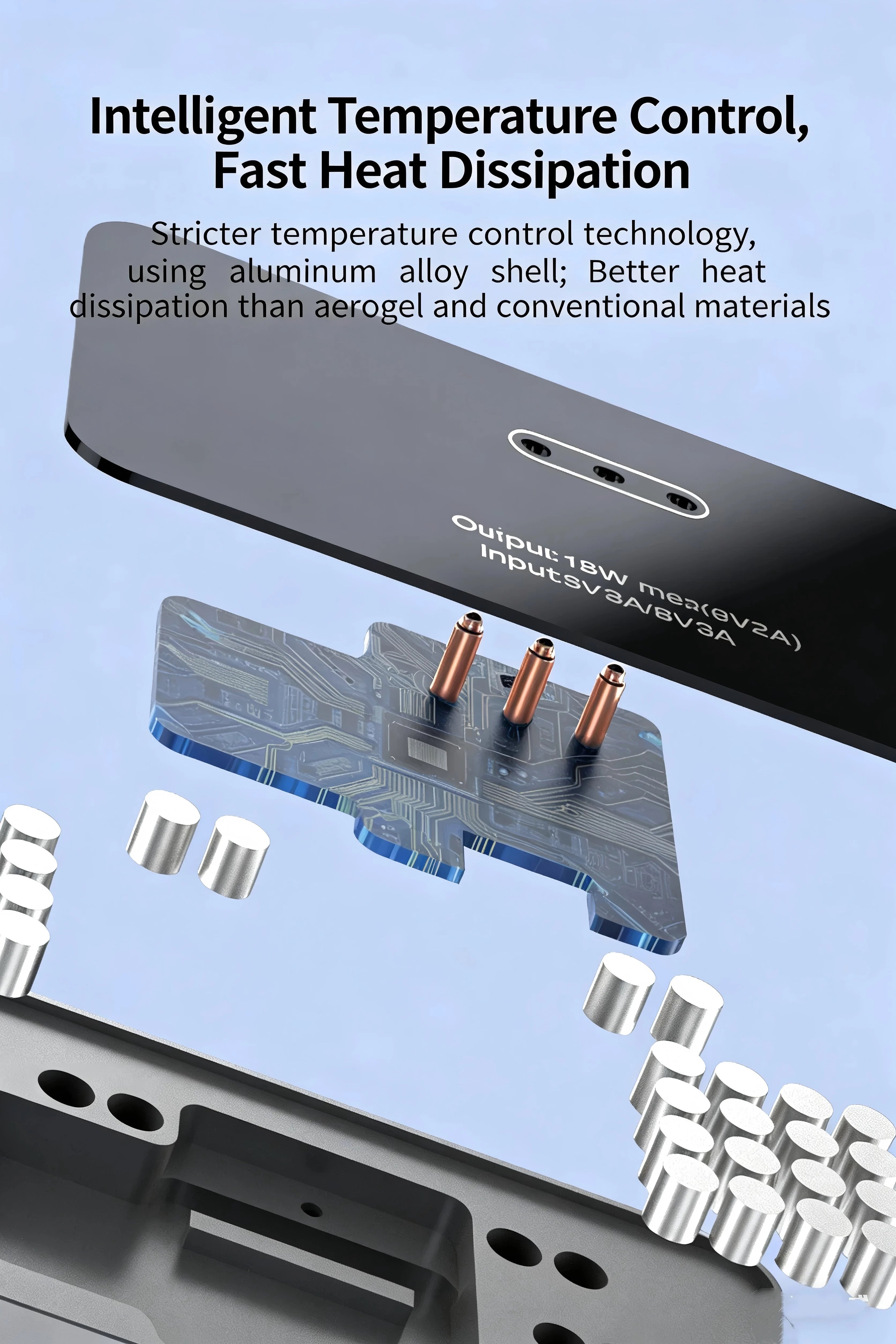 Magnetic Wireless Charger for iPad Pro 11/12/13 inches& iPad Air6/718W Fast Charging Smart Connector Alloy Wireless Charging Pad