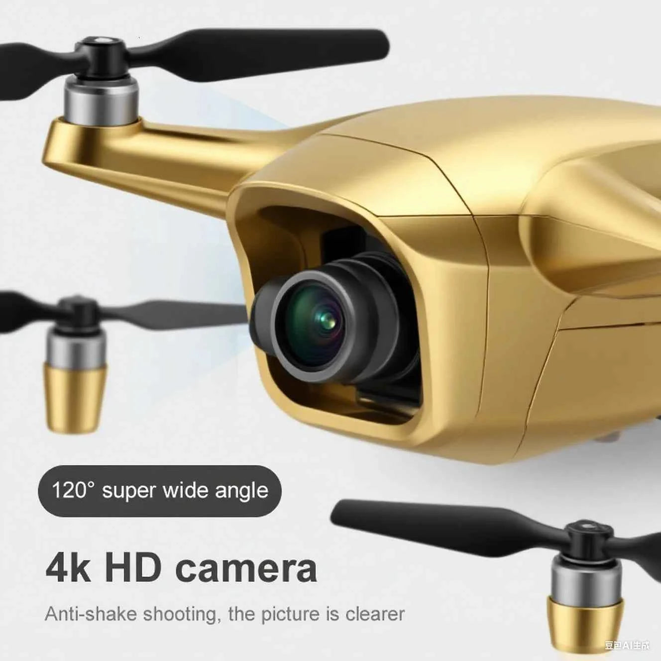 Gold K1 New Mini Drone Remote Control Helicopter - Movie Quality Photography Kids Toy Gift Aircraft