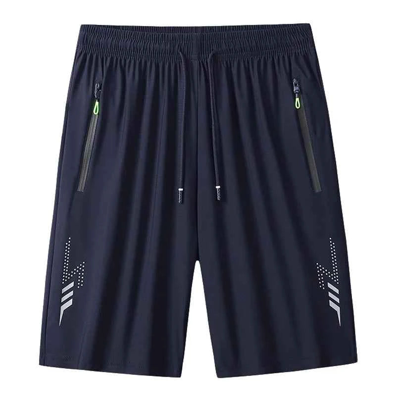 Summer Men's Shorts Cool Sportswear Running Sport Shorts Casual Bottoms Gym Fitness Training Jogging Short Pants Men Black Gray