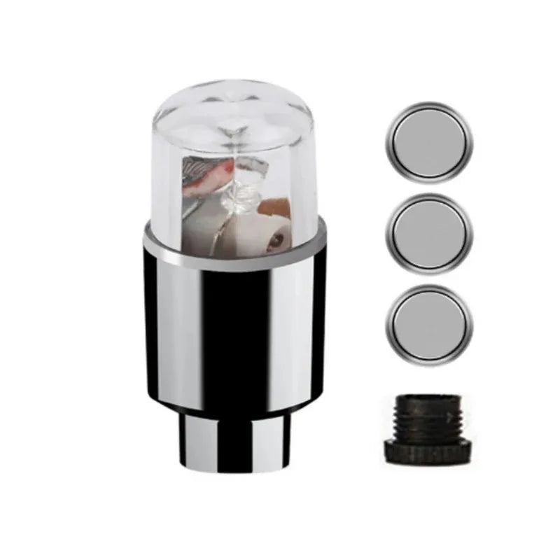 2/4/8Pcs Tire Valve Cap Lights Durable Tire Lights For Car Air Valve Caps With Lights For Motorcycles Bicycles Electric /*-