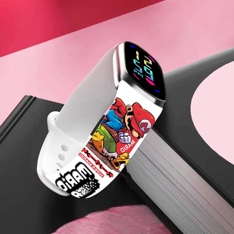 Kids LED Watch Touch Control Digital Watch Silicone Strap Waterproof Sport Wristwatch for Boys Girls Children Birthday Gift