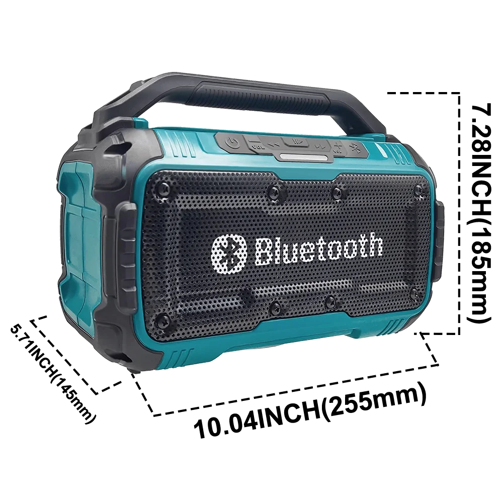 Makita Cordless Bluetooth Speaker Portable Surround Speakers Dual Channel Subwoofer Loudspeaker 18V Battery(No Battery)