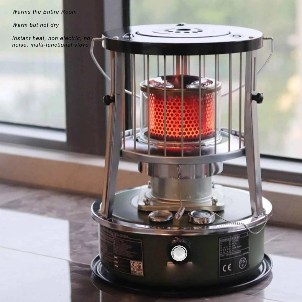 Kerosene Heater Adjustable Height Non Electric Portable 2 in 1 Stove Heater for Camping Garage Adjustable Height Kerosene Heater
