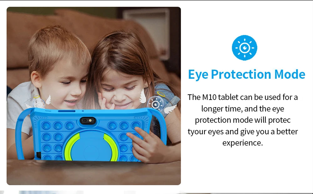 Kids Tablet 7.0 Inch  Android 12 Quad Core 4GB RAM+64GB ROM 4500mAh Dual Camera WiFi Parental Control
